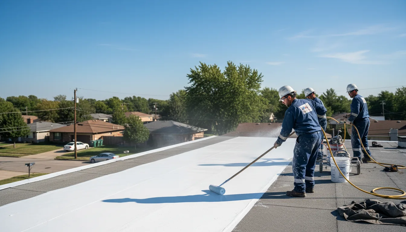 Commercial roof coating in Smithville, OK near me